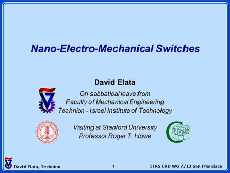 Nano-Electro-Mechanical Switches