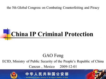 China IP Criminal Protection