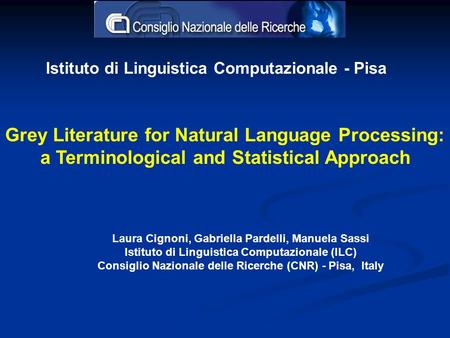 a Terminological and Statistical Approach