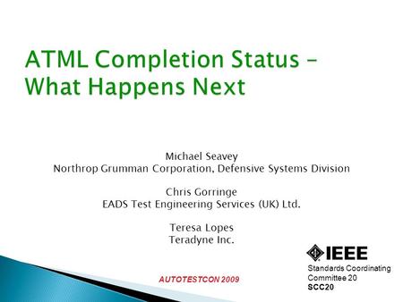 ATML Completion Status – What Happens Next