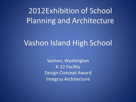 Vashon Island High School