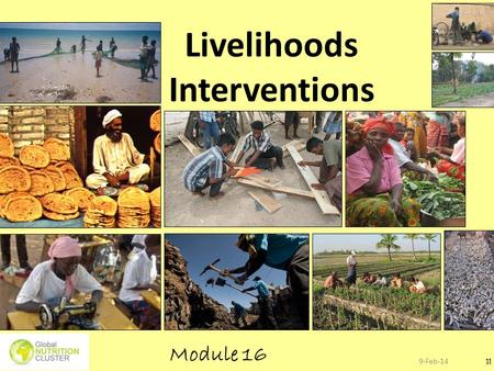 Save lives and save (or restore) livelihoods…..