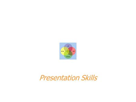 Presentation Skills. Speed Effective speakers change their rate of speed to fit their purpose, content, listeners & personal style.