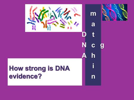 How strong is DNA evidence?