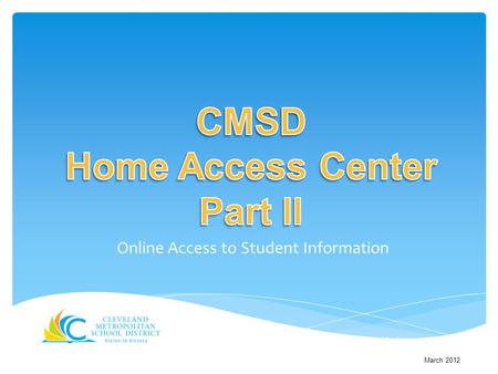 Online Access to Student Information