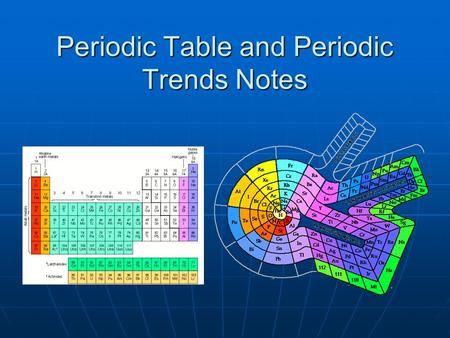 Periodic Table and Periodic Trends Notes