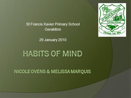 St Francis Xavier Primary School Geraldton 29 January 2010.