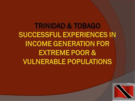 1. Trinidad and Tobagos Response to Impacting Global Events Global Economic Crisis (2007-present) preceded by the Global Food Crisis (2006-2008) negatively.