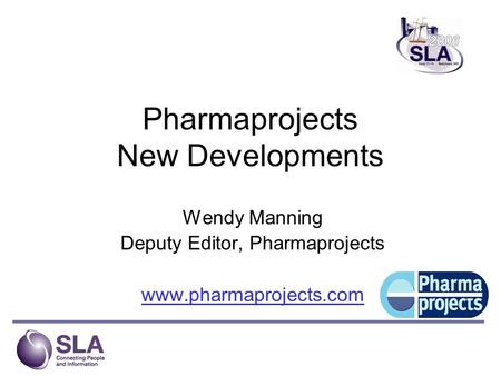 Pharmaprojects New Developments