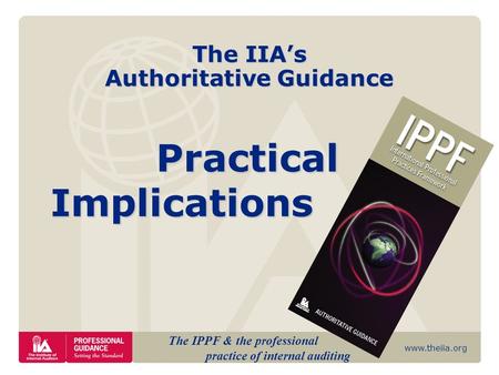 The IIA’s Authoritative Guidance