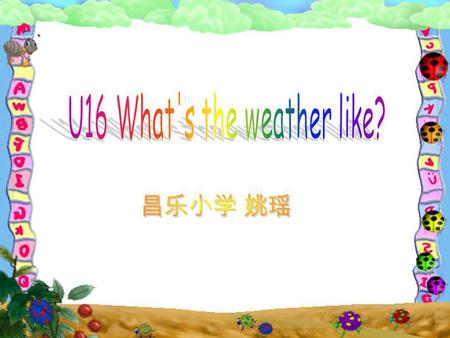 U16 What's the weather like?