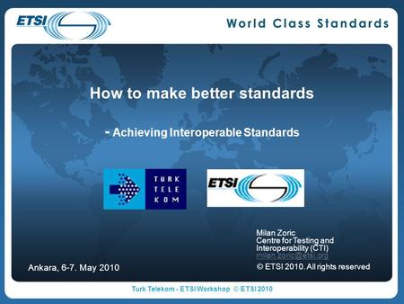 How to make better standards - Achieving Interoperable Standards