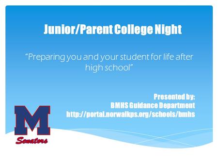 Junior/Parent College Night