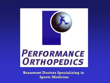 Beaumont Doctors Specializing in Sports Medicine Sports Medicine.