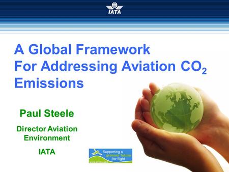 A Global Framework For Addressing Aviation CO2 Emissions