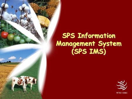 SPS Information Management System (SPS IMS). 2 Why SPS IMS? Since 1995 > 10,000 SPS notifications > 2,000 other SPS documents > 300 specific trade concerns.