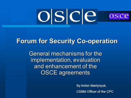 Forum for Security Co-operation
