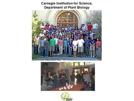 Carnegie Institution for Science, Department of Plant Biology.