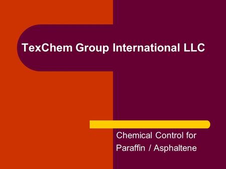TexChem Group International LLC