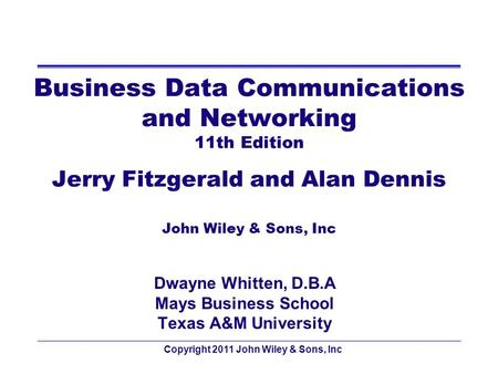 Dwayne Whitten, D.B.A Mays Business School Texas A&M University