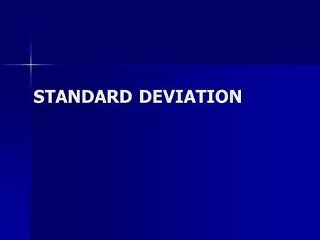 STANDARD DEVIATION. Quartiles from Frequency Tables 15-Feb-14Created by Mr Lafferty Maths Dept Statistics www.mathsrevision.com Reminder ! S5 Int2 Range.