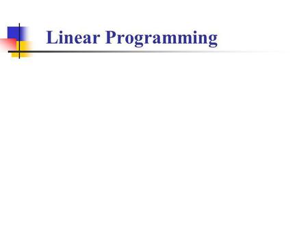 Linear Programming. Businesses use linear programming to find out how to maximize profit or minimize costs. Most have constraints on what they can use.