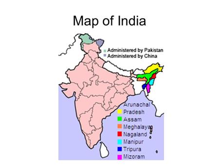 Map of India.
