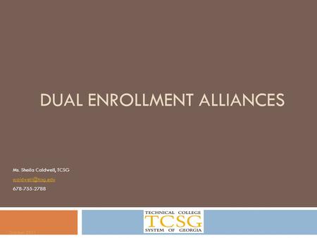 Dual enrollment alliances