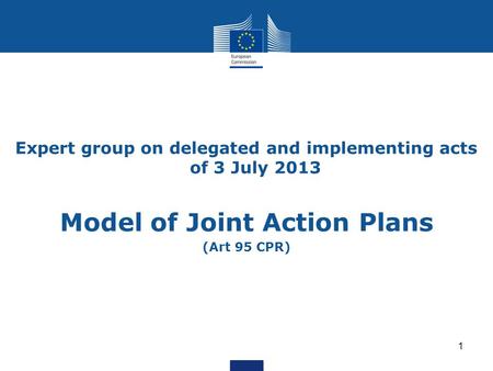 Model of Joint Action Plans
