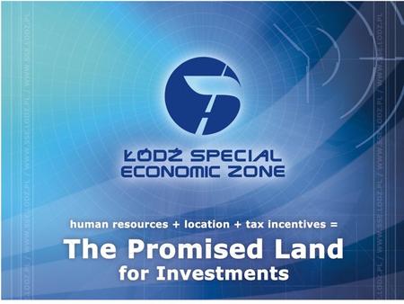 Strona tytułowa. Lodz Special Economic Zone - location.