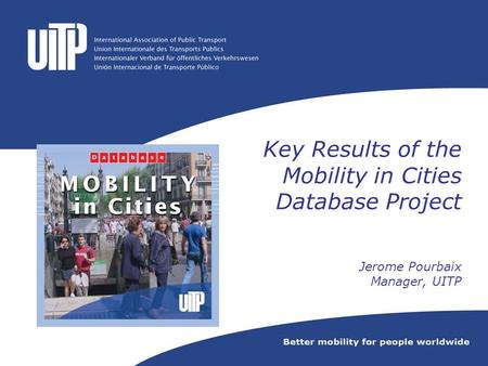 Mobility in Cities Database