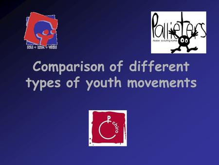 Comparison of different types of youth movements.