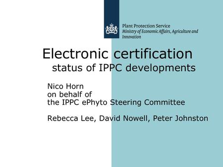 Electronic certification