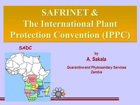 By A. Sakala Quarantine and Phytosanitary Services Zambia SAFRINET & The International Plant Protection Convention (IPPC) SAFRINET & The International.