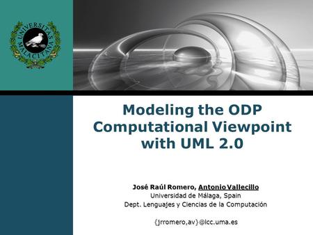 Modeling the ODP Computational Viewpoint with UML 2.0