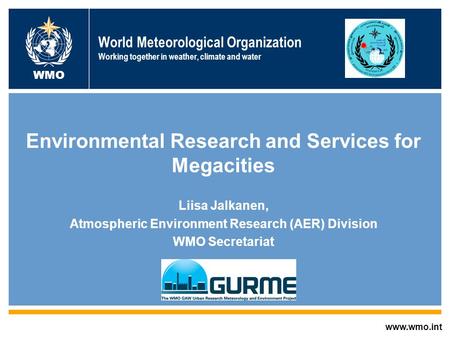 Environmental Research and Services for Megacities