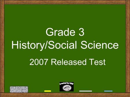 Grade 3 History/Social Science