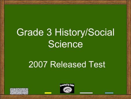 Grade 3 History/Social Science