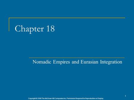 Nomadic Empires and Eurasian Integration