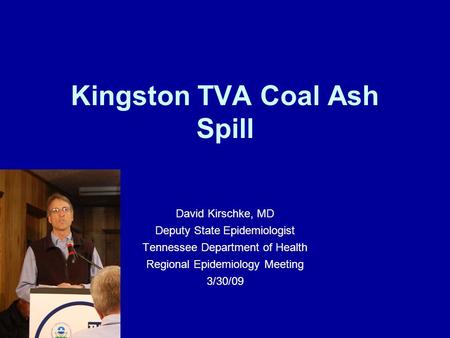 Kingston TVA Coal Ash Spill