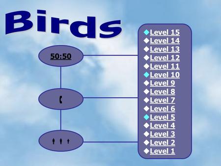 Level 15 Level 14 Level 13 Level 12 Level 11 Level 10 Level 9 Level 8 Level 7 Level 6 Level 5 Level 4 Level 3 Level 2 Level 1 50:50.