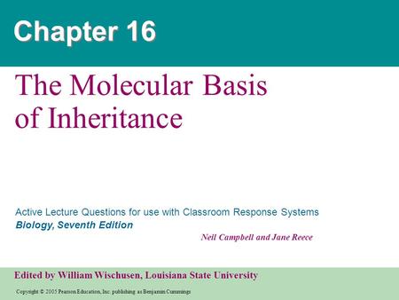 The Molecular Basis of Inheritance