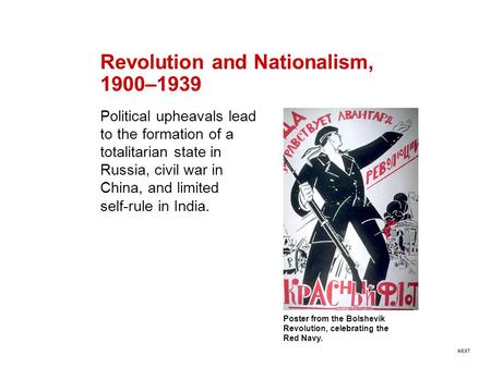 Revolution and Nationalism, 1900–1939