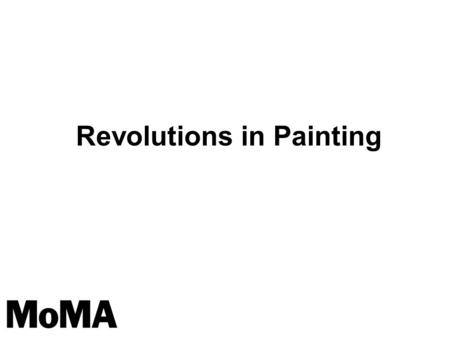 Revolutions in Painting. Why might an artist choose to paint abstractly instead of representationallydepicting figures, shapes, objects or scenes? What.