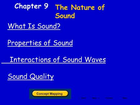 Interactions of Sound Waves Sound Quality
