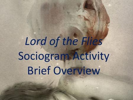 Lord of the Flies Sociogram Activity Brief Overview
