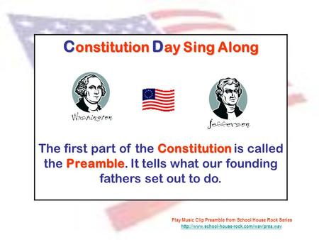 Constitution Day Sing Along