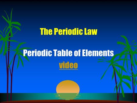 Periodic Table of Elements video