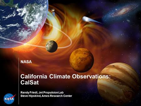 California Climate Observations: CalSat