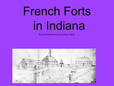French Forts in Indiana